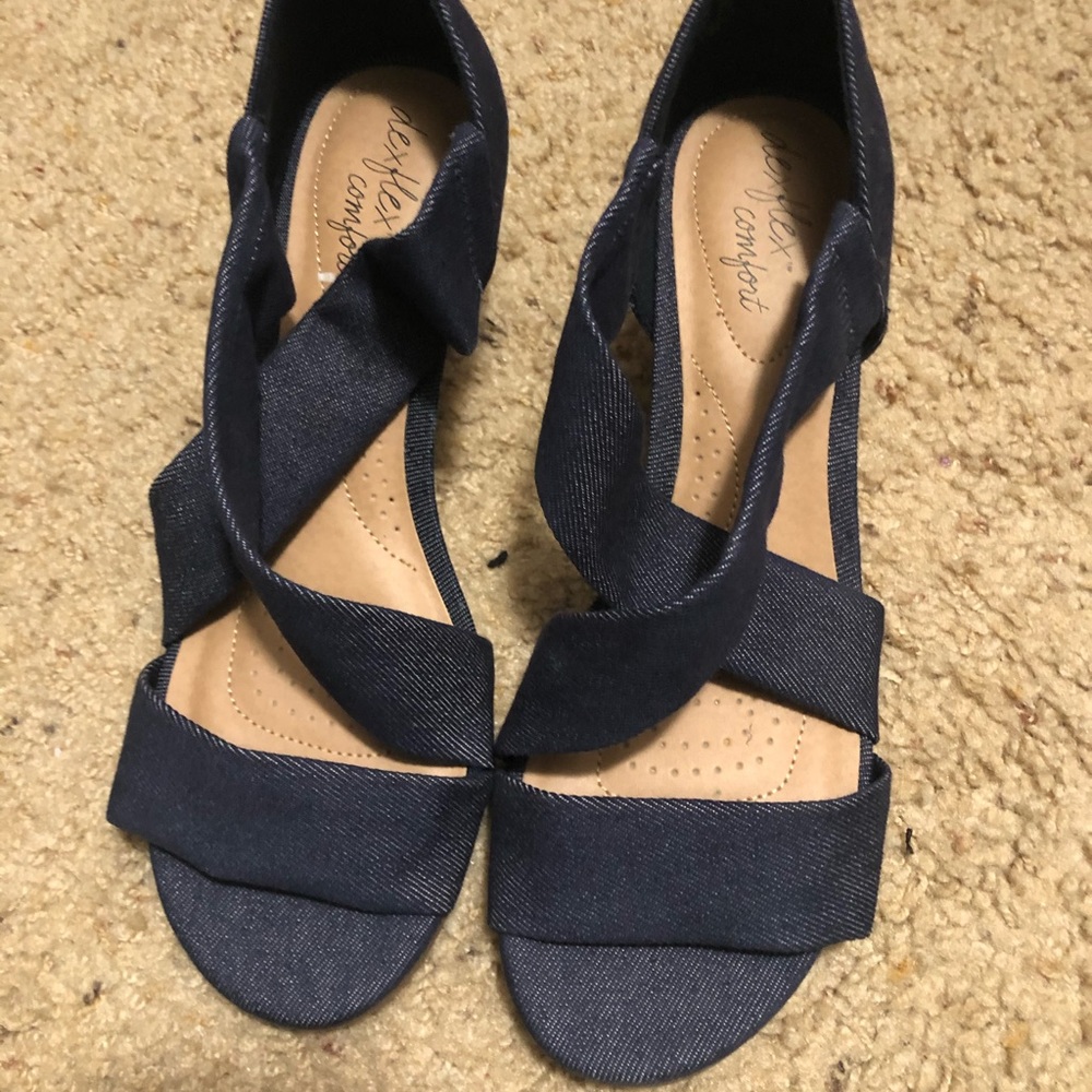 Brand new, never-worn, wedge sandals.